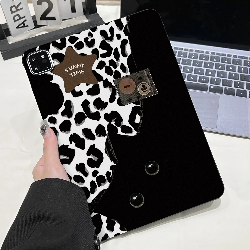 Pink Leopard Cases For iPad Air 11 13 M4 M3 M2 2026 2025 Cases iPad 11th 10th Gen 2025 2022 10.9 iPad 10.2 9 8 7th Matte Covers