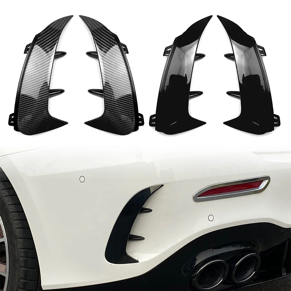 

2Pcs Car Rear Bumper Splitter Spoiler Canard Air Vent For Mercedes Benz V177 W177 A-Class A200 A220 A35 2018 2018-2021 2022 2022