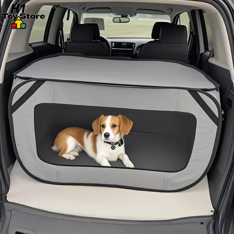 Casa portátil de viaje para mascotas, perrera plegable de tela Oxford con ventilación, jaula duradera para perros y gatos para uso al aire libre, punto de juguete para mascotas