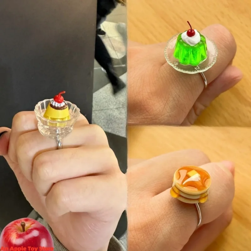 

Amuse Kawaii Kissaten кольцо клубничный пудинг желе милое украшение подарок фигурку милые декоративные украшения