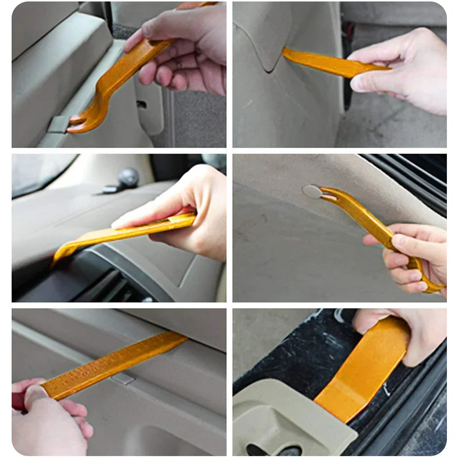 Auto Door Clip Panel Trim Removal Tools Kits Navigation Blades Disassembly Plastic Car Interior Seesaw Conversion Repairing Tool