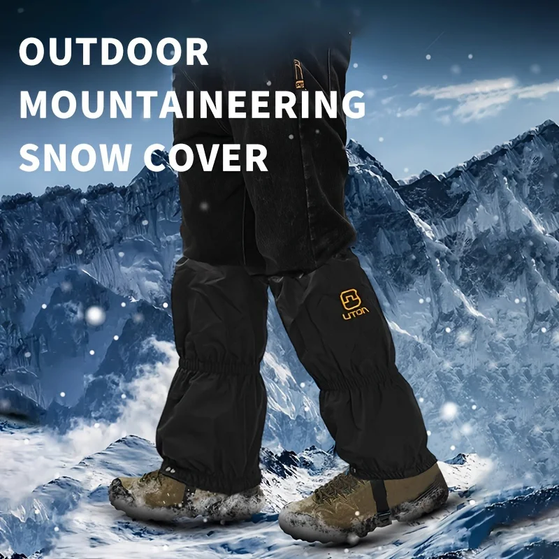 1 Pair Waterproof Leg Gaiters Hiking Trekking Gaiters Breathable Legging Skiing Shoes Cover Legs Protection Guard For Camping