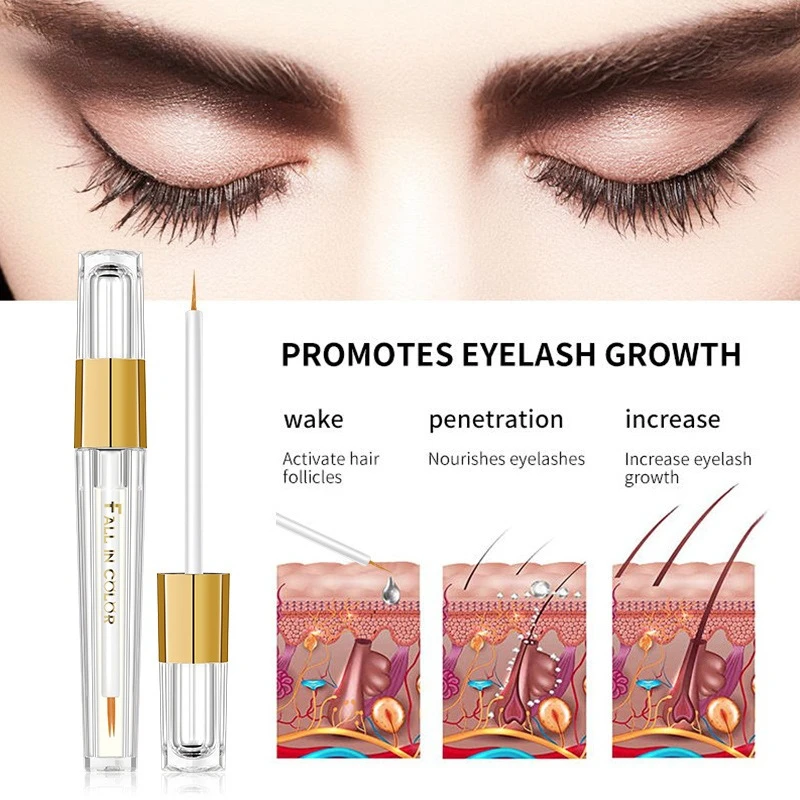 Wimperserum voor lengte, volume en natuurlijke krul, zacht, hypoallergeen voor gevoelige ogen, dagelijks gebruik, opbouwbaar, wimpersverzorging