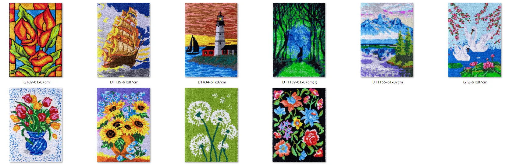 

Комплект крючков для лодки, ковер с принтом на холсте, крючок-защелка, ковер, подушка, сделай сам, ковер, вышивка, аксессуары ручной работы 61x87 см