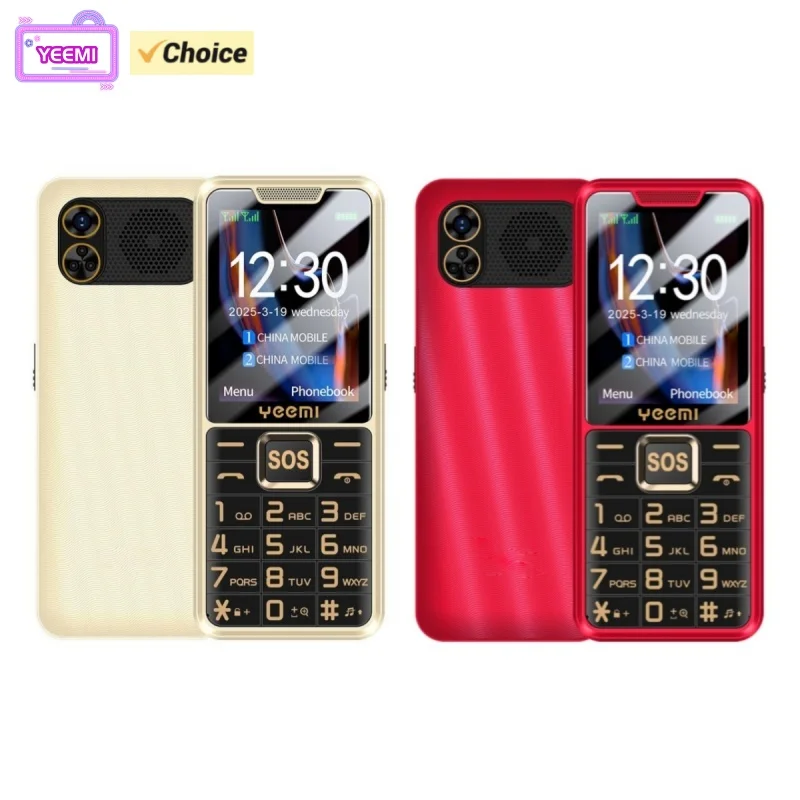 YEEMI K3 هاتف محمول رفيع للغاية 2.4 بوصة HD شاشة GSM 2G بطاقة SIM المزدوجة طويلة الاستعداد مصباح يدوي كاميرا نوع C زر الهاتف #1