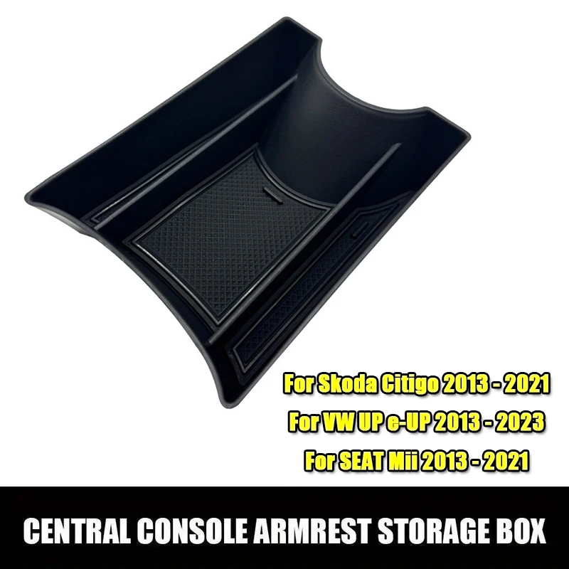 

1Pc Center Console Armrest Storage Box For VW Up / Seat Mii / Citigo 2013 2014 2015 2016 2017 2018 2019 2020 2021 Accessories