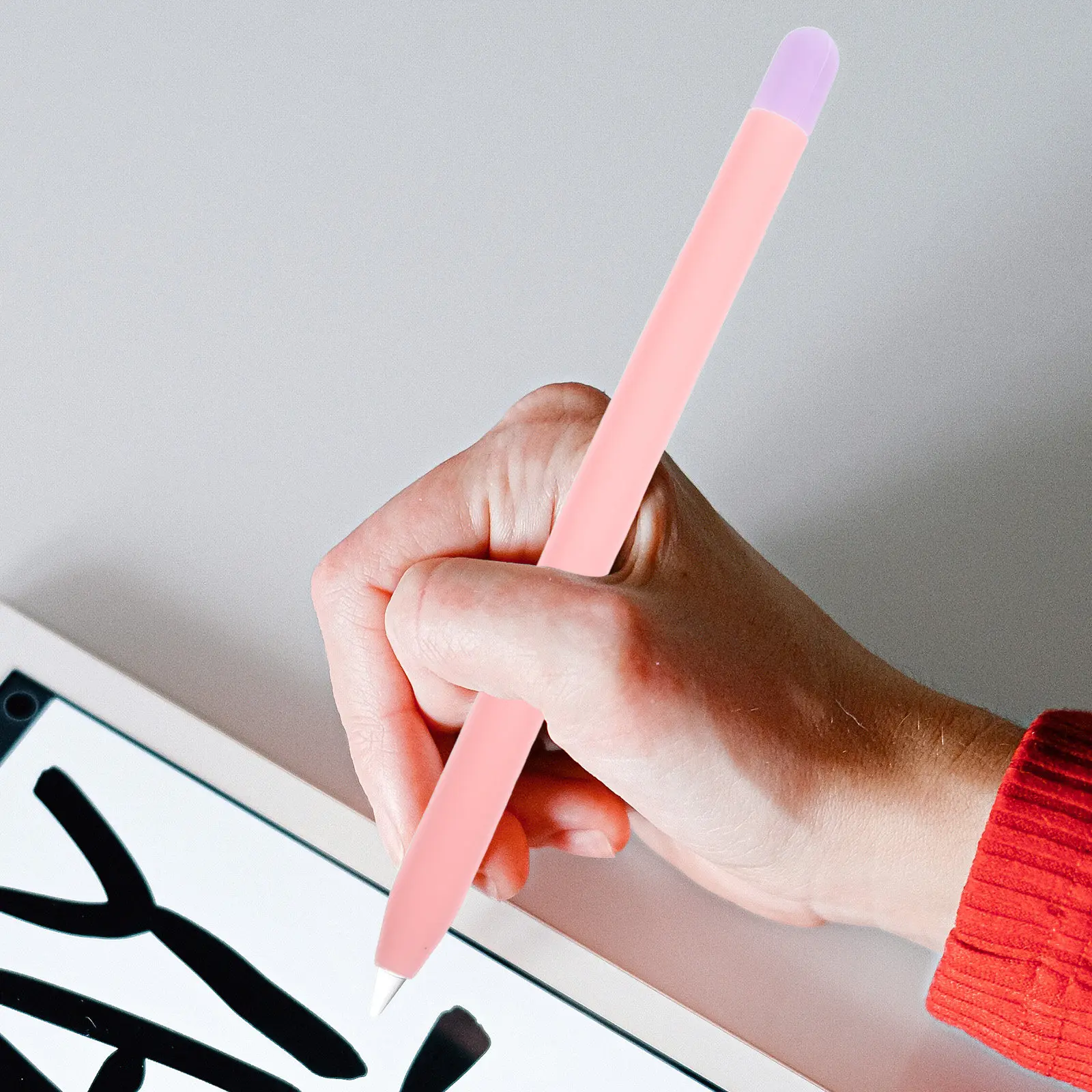 

Цветной контрастный силиконовый чехол для 2 стилусов, защитный чехол для сенсорного экрана