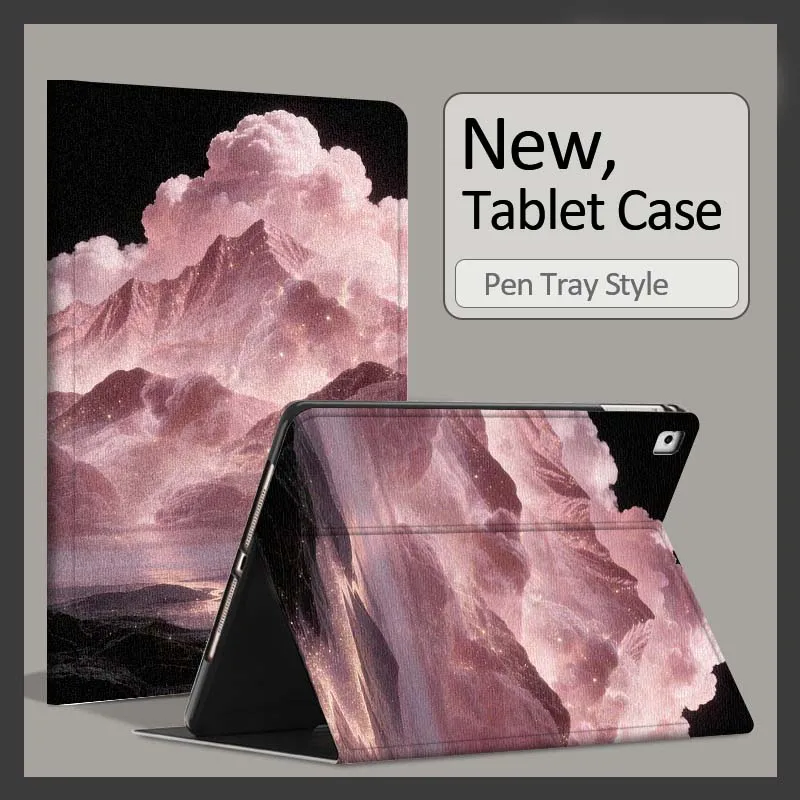 Модный чехол Pink Mountain Clouds Glow для планшетов Xiaomi Poco Redmi Pad 8 2 4 5 6 6S 7 7S SE Pro 14 11 11.2 12.1 12.5 дюймов