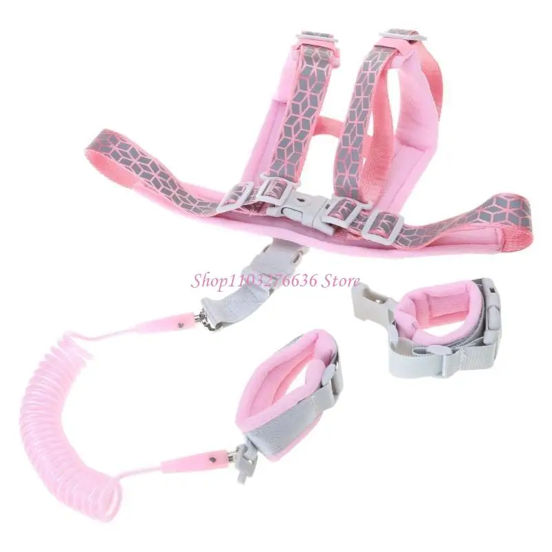 

R6FD Outdoor Walking Hand Belt Band Anti-lost Kid Toddler Safety Reflective Back Belt