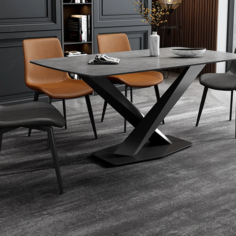 مصمم جودة عالية طاولة مطعم الحديثة الجودة الشمال طاولة طعام خاصة الفاخرة المنظم موبليس الأثاث العصري #6