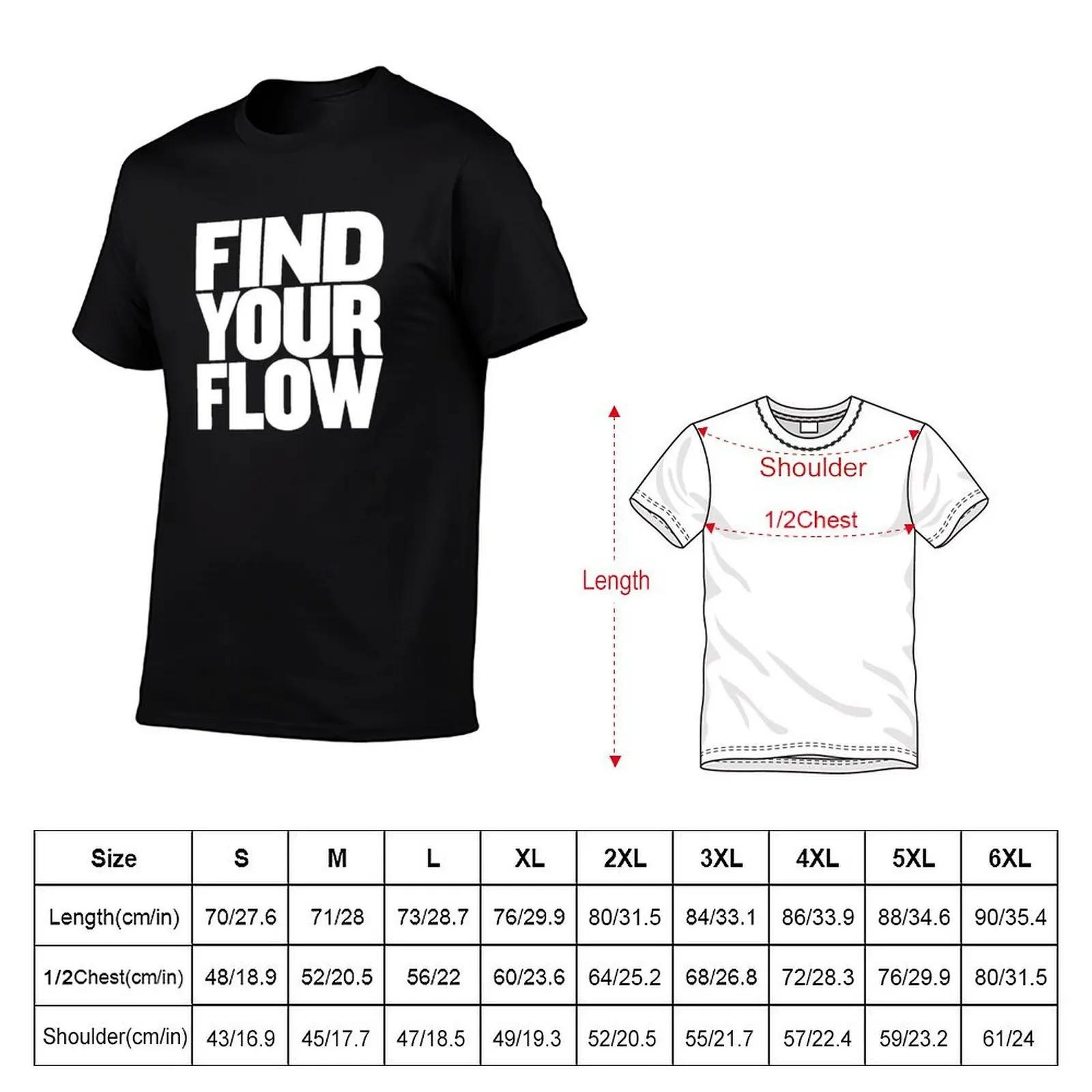 Find your flow v.9 T-Shirt essential t shirt Aesthetic clothing mens designer t shirt
