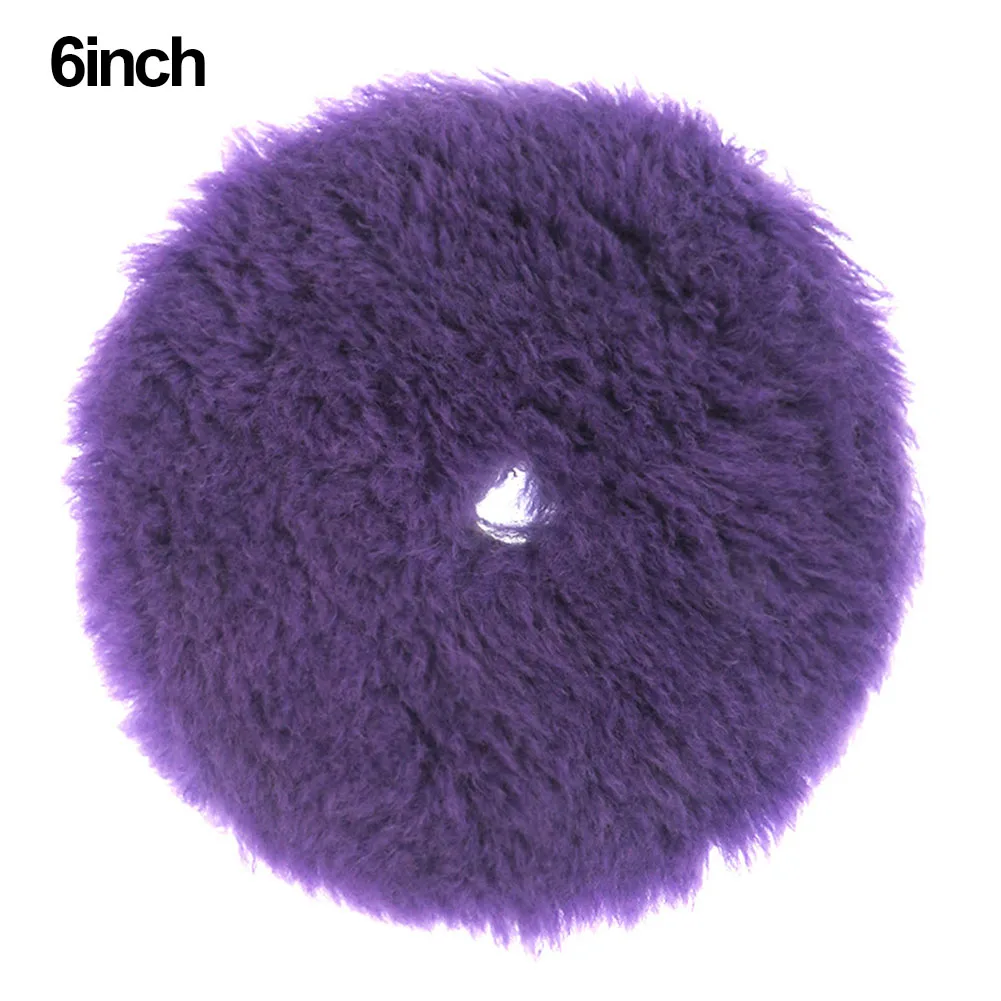 

1PCS 6Inches Purple Woolen Polishing Pad Car Paint Polishing For Waxing Buffer Polisher Use Sponge Tool Accessories
