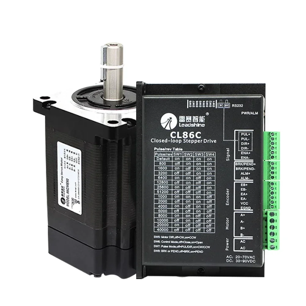

New Leadshine motor 86CME driver CL86C 3.5nm 4.5nm 8.0nm 8.5nm 12nm Shaft diameter 14 mm for CNC