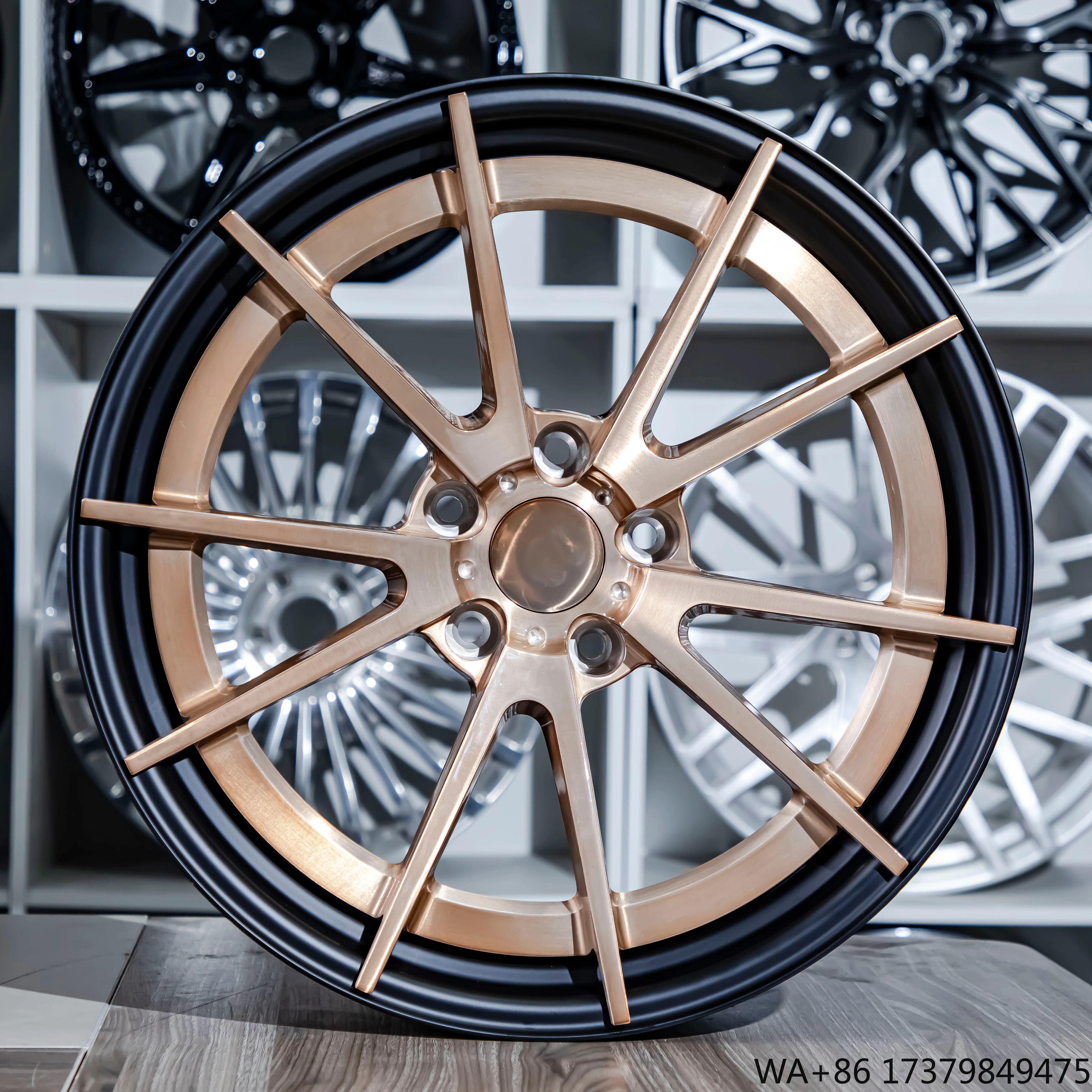 

Hot Sale for Customize 2-piece with Brushed Bronze Face and Matte Black Dual Step Barrel About Forged Wheel for Mondeo EcoBoost