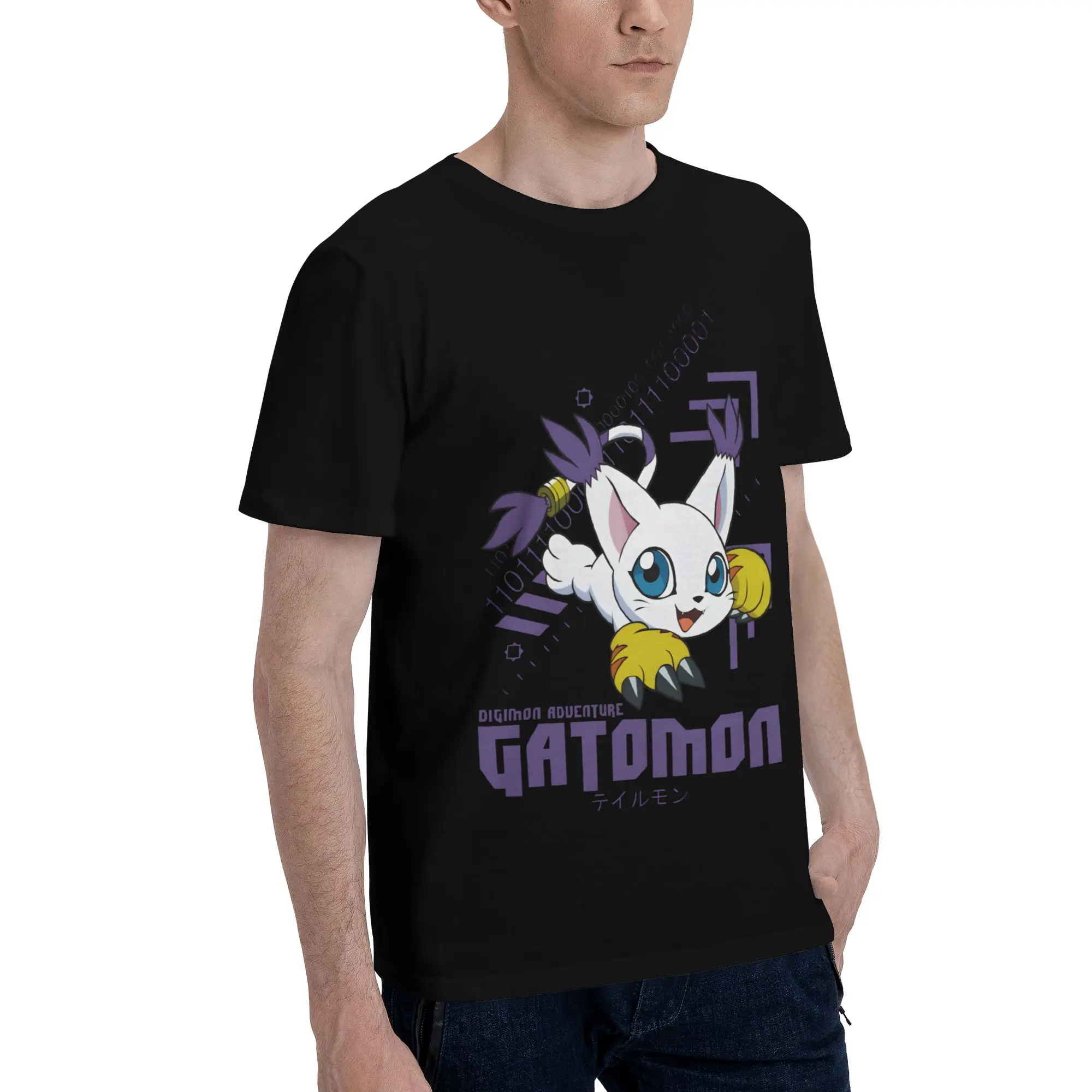 Digimon 33 Graphic 100% Cotton T-Shirt Bandai Tees Tops For Men