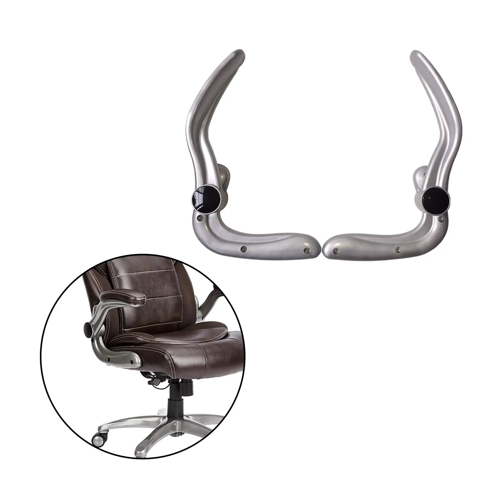 2Pcs Office Chair Armrest Convenient Durable 90 Degree Rotation Gaming Chair Arms for Computer Chair Office Chair Gaming Chair