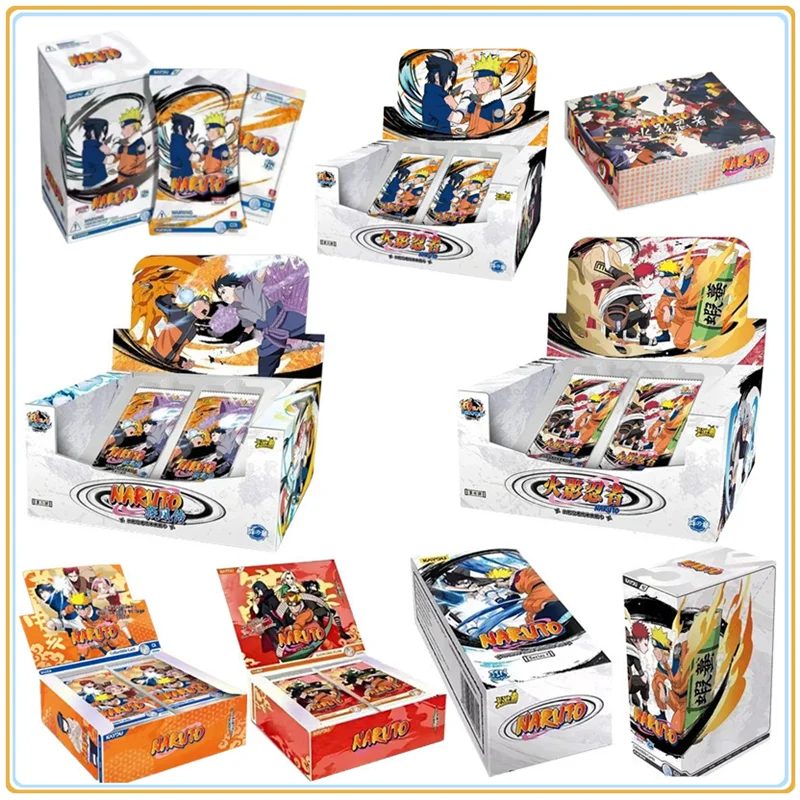 

KAYOU Genuine Naruto T2W9 T4W7 English Version Anime Card Box Rare CR SP MR Collection Card Ninja World Kids Toys Festival Gift