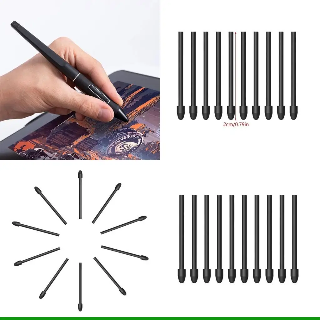 

U55C, 10 шт., комплект для замены наконечников стилуса, оригинальные наконечники для ручки, сменный блок для PW517 для Kamvas