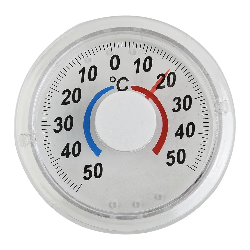 Circular Thermometer Shutter Transparent For Window Greenhouse Indoor And Outdoor Metal Pointer Round Thermometer