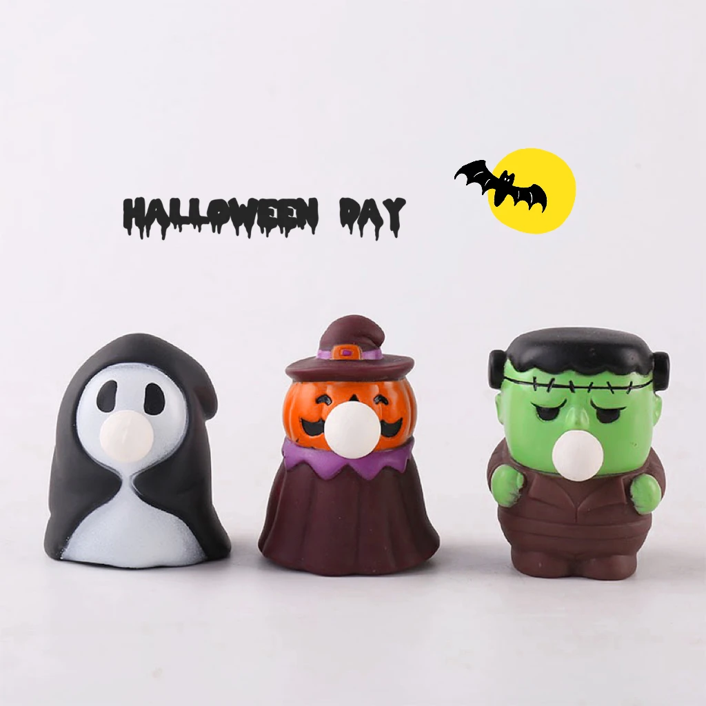 

Halloween Pumpkin Bubble Fidget Toy - TPR Squishy Stress Relief Gadget - Prank Gift for Kids & Adults