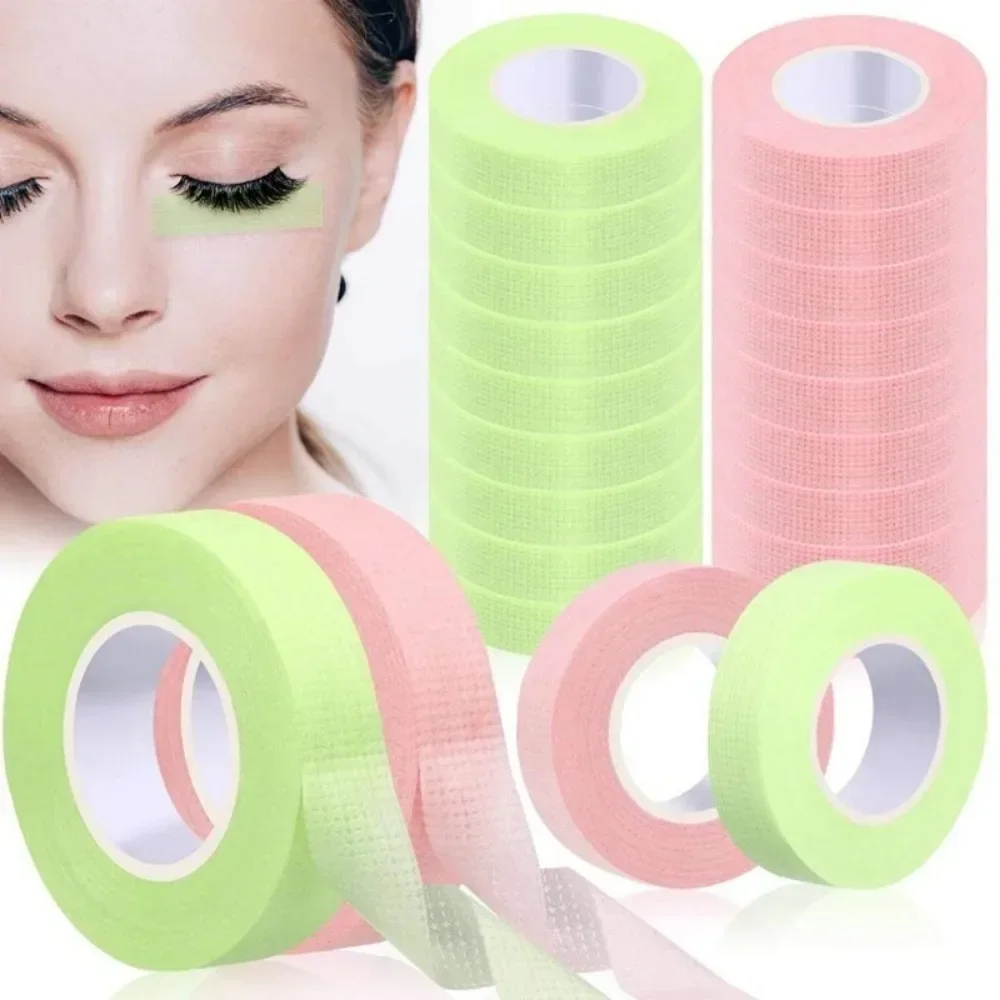 3Rolls Eyelash Extension Tape Lint Breathable Non-woven Cloth Adhesive Eyelash Tape Micropore False Lashes Patch Makeup Tools