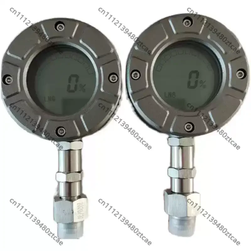 Digital Liquid Level Meter For Dewar Tank LNG Vehicle Bottle Oxygen Nitrogen Argon CO2 Cryogenic Gas Tank Level Indicator