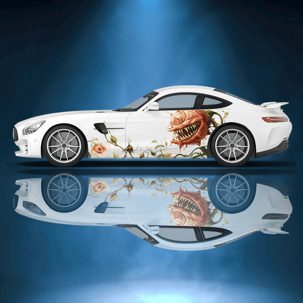 Adesivo in vinile per auto con piante carnevole, adesivo autoadesivo in PVC, adatto per camion, SUV, decorazione, accessori auto, regalo