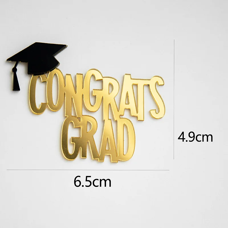 Ins Originality Graduation Season Cupcake Acrylic Cake Toppers Sailboat Accessories Acrylic Cake Decorations 2023 Baby Shower - Image 5