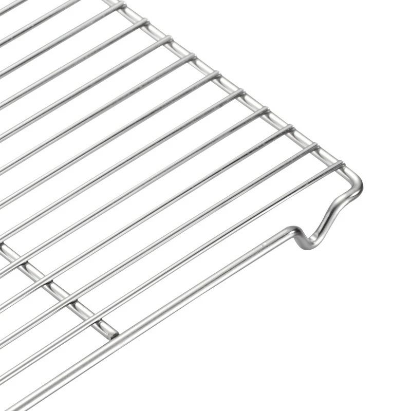 CAMPINGMOON W1 شواية باربيكيو درجة الطعام جريء 304 شبكة شواء من الفولاذ المقاوم للصدأ صينية خبز شبكية مستقيمة