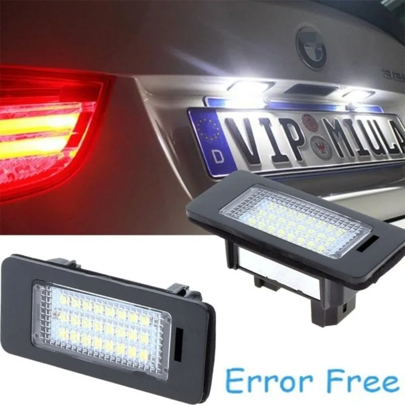 2x Error Free Number License Plate Led Light For BMW E39 E60 E61 E70 E82 E90 E92 