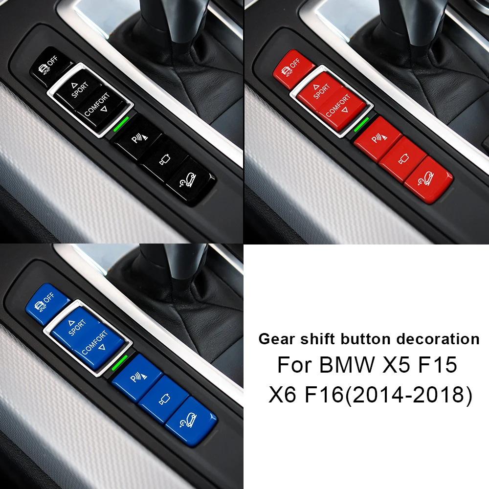 Car Console ESP Antislip Switch Sport Buttons for BMW X5 F15 X6 F16 2014 2015 2016 2017 2018 Radar Cover