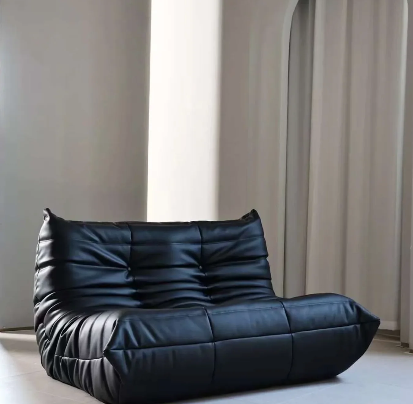 

Two caterpillar sofas, fashionable, trendy, and luxurious, make great decorations for living rooms, bedrooms, hotels, and bedroo