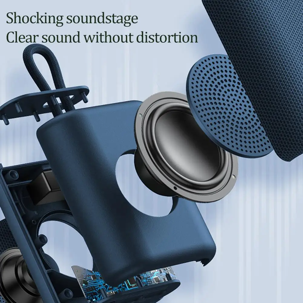 Portable Mini Bluetooth Speaker Big Audio And Punchy Bass IP67 Waterproof And Dustproof Speaker For Home Outdoor And Travel - Image 5
