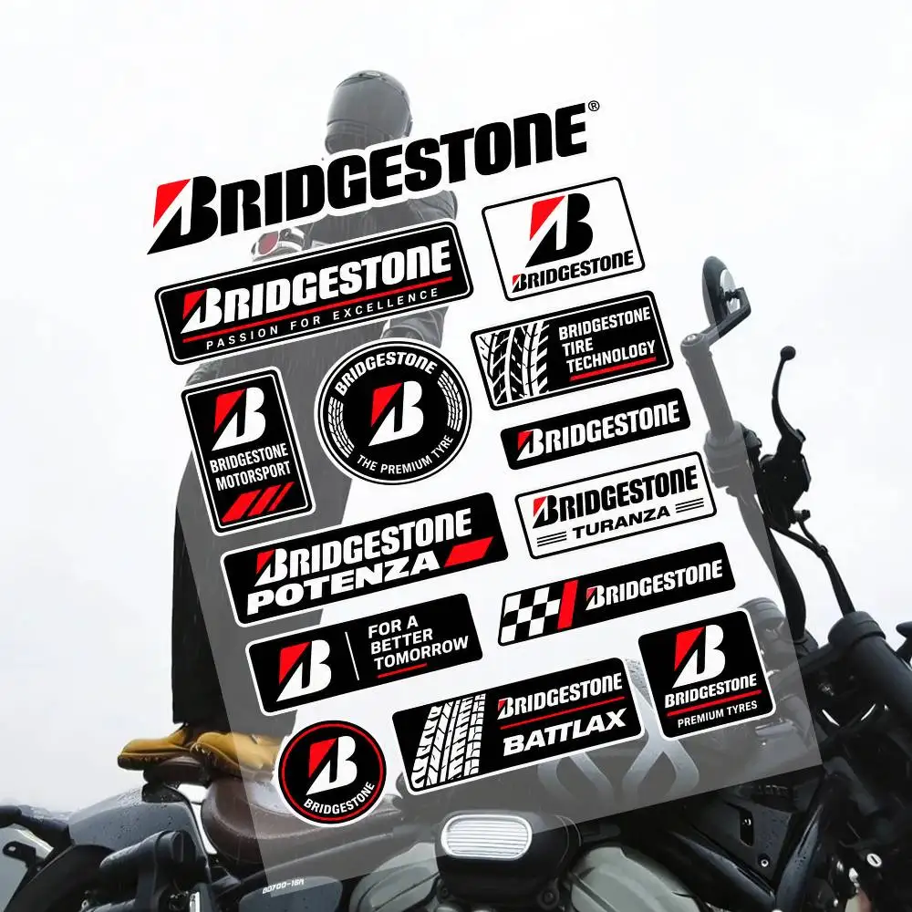 Brid-ges-to-ne Streetwear Brand Stickers Set Waterproof Vinyl Decals For Laptop Helmet Skateboard Motorcycle Car Phone Case