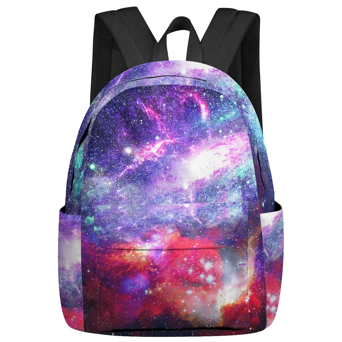 

Purple Starry Sky Universe Women Man Backpacks Waterproof Travel School Backpack For Student Boys Girls Laptop Bags Mochilas