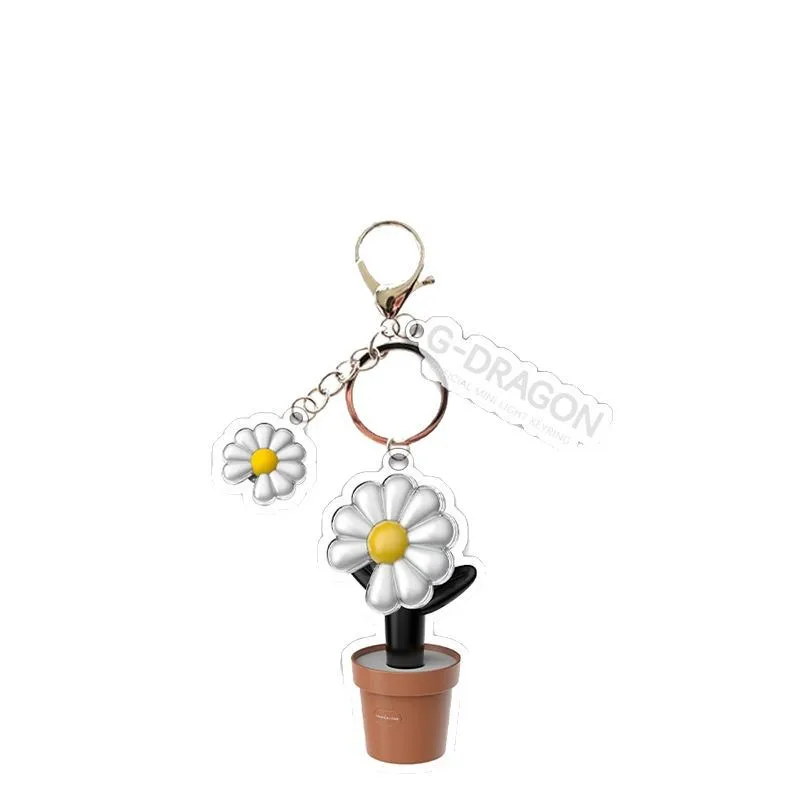 Kpop G-Dragon Lightstick Keychain Keyring Acrylic Double Sides Pendant Daisy Design Backpack Pendant Fans Collection Gift
