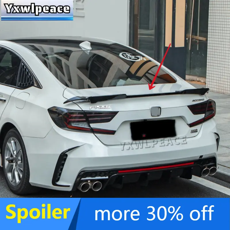 

For Honda 10th Accord 2018 2019 20 2021 2022 Spoiler ABS Plastic Material Rear Trunk Lip Spoiler Trunk Wing Car Styling