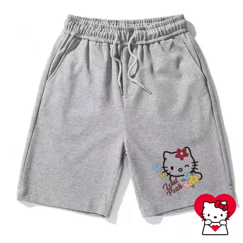 サンリオかわいいショーツハローキティ夏かわいいビーチパンツスポーツルーズカジュアル快適な通気性漫画ハイエンドギフト