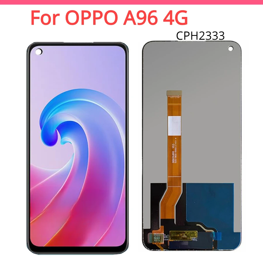 

6.59" For OPPO A96 Global LCD CPH2333 Display Screen LCD Touch Panel Digitizer Replacement For Oppo A96 4G LCD With Frame