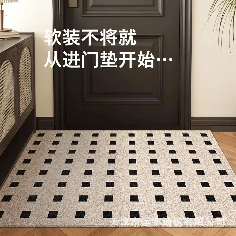 Hello You Are Here Door Mat Mud Scraper PVC Anti-slip Doormat Silk Loop Foot Mat Outside Korea Home Decor 발매트 Kitchen Floor Rug