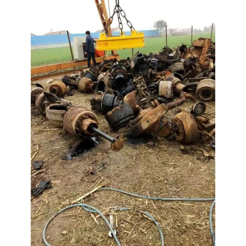 Crane & Excavator Compatible Circular Magnetic Scrap Lifting Magnet Hydraulic Magnets for Excavators Handling Various Scrap