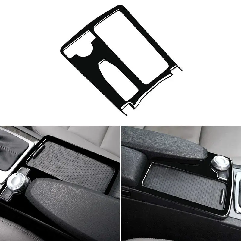 Car Central Water Cup Holder Panel Cover Trim Interior Accessories For Mercedes W204 C200 C300 C180L 2007-2013 W212 2010 2011