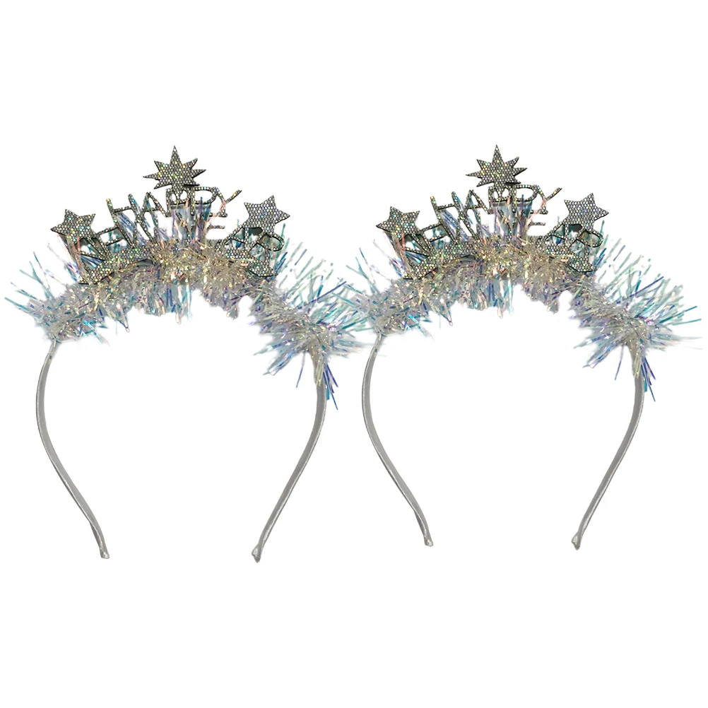

2Pcs New Year Headdress Decor Exquisite Detail Headbands Fashion Hair Accessories