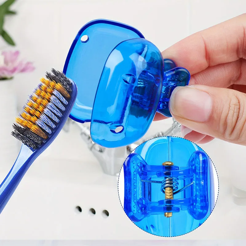 Top Travel Toothbrush Covers to Keep Your Brush Clean and Germ-Free 1/5PCS Travel Toothbrush Head Covers Toothbrush Protector Cap Brush Pod Case Protective Portable Plastic Clip Household Travel