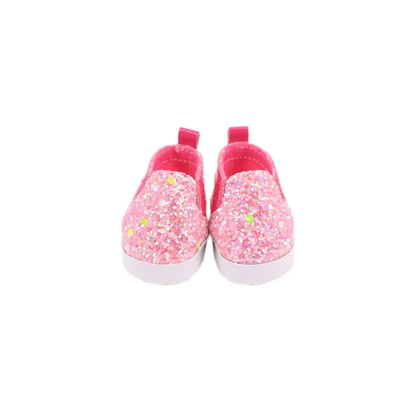 5Cm Doll Shoes Sequin Canvas Ballet Shoes For 14.5 Inch American Doll&BJD Doll&32-34Cm Paola Reina Doll Russia Girl Toy DIY