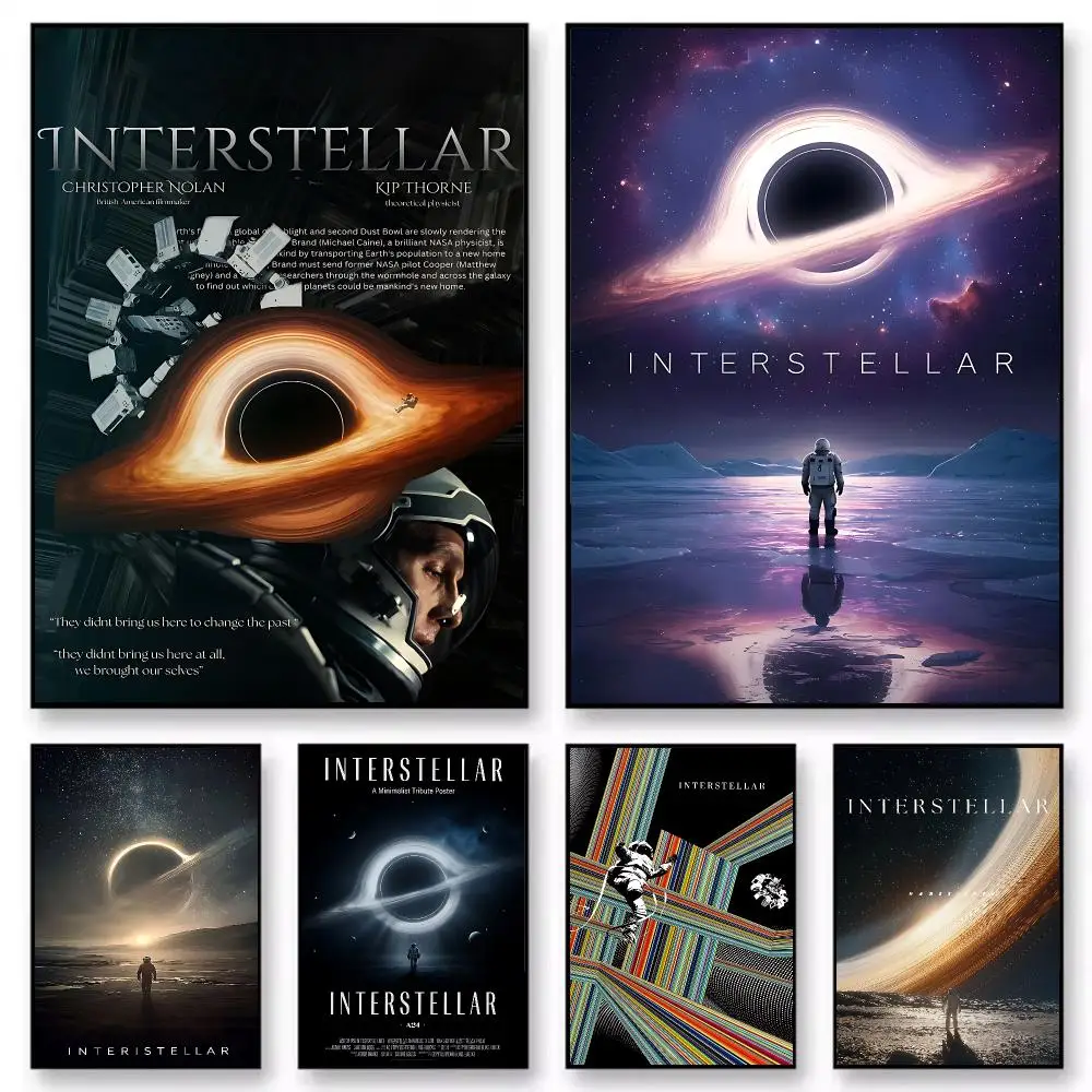 Poster Nordic style room wall decoration self-adhesive HD waterproof AFE bar fashion Interstellar