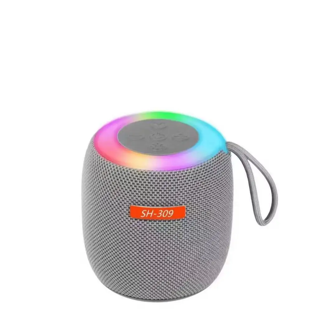 SH309 Fabric Bluetooth Mini Speaker Colorful Lighting Small Long Battery New Audio Outdoor Sport Riding - Image 6