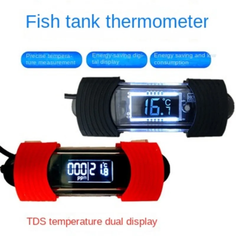 Hai Ba Fish Tank Calibration Thermometer Dual Display Temperature Screen Clear with TDS Water Quality Detection Function