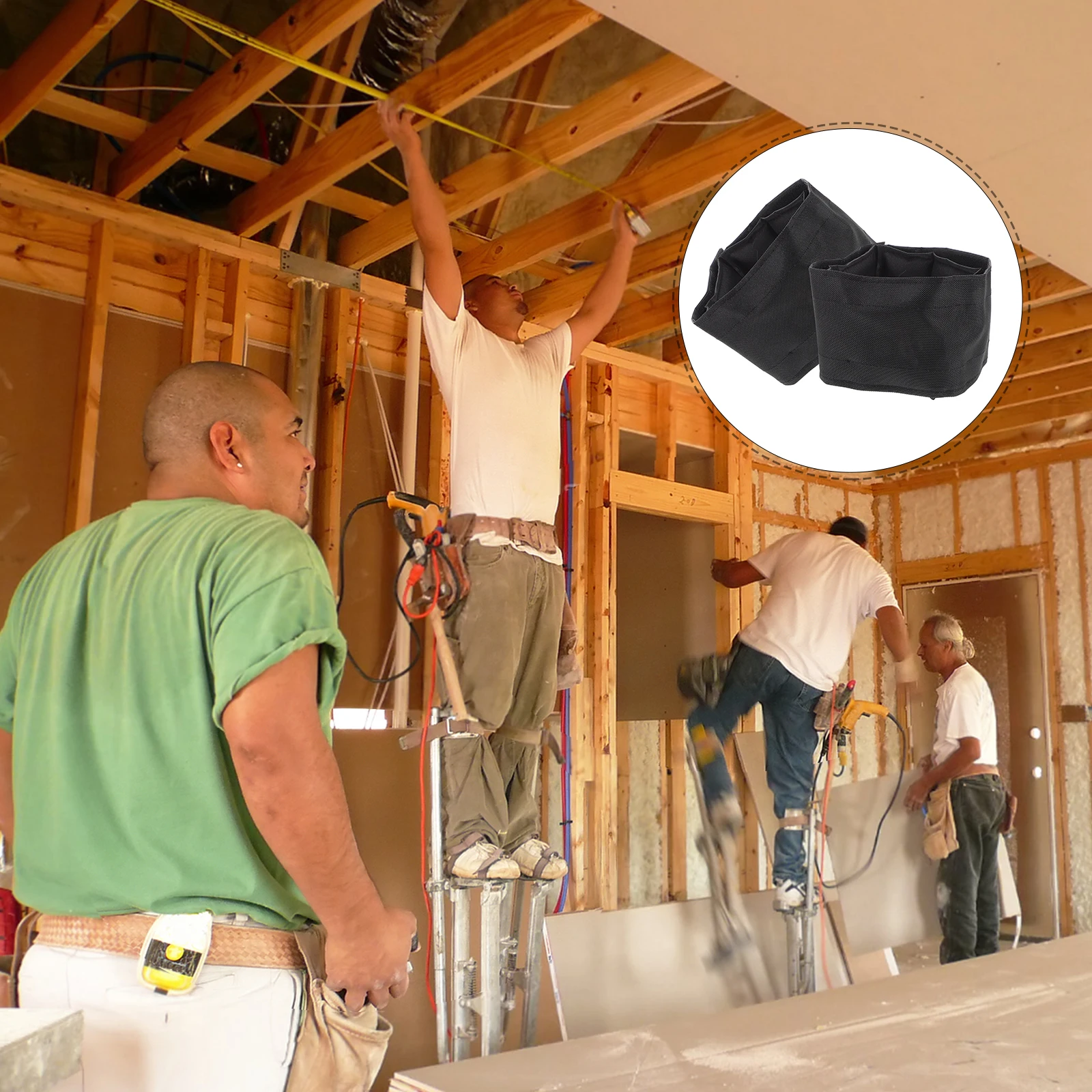 2pcs Drywall Stilt Foot Straps Strap Kit Thick Attachment Foot Fix Padding Stilt Construction Toy