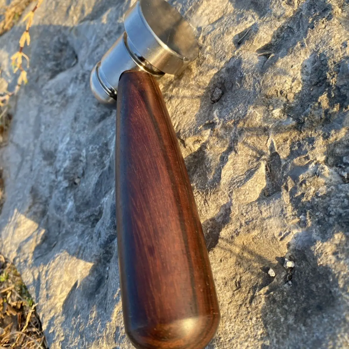 Titanium Alloy Multifunctional Wooden Hammer, Rust Resistant, Explosion-proof, Outdoor Portable Emergency Tool